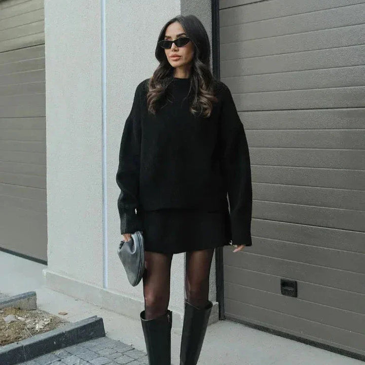 Mia - Luxury Knit Top & Skirt Set