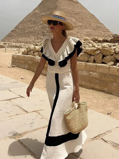 Melissa - Elegant patchwork dress