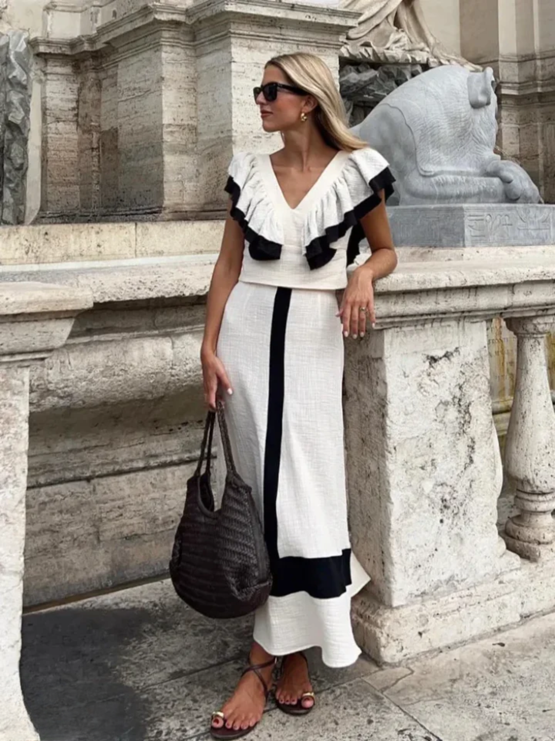 Melissa - Elegant patchwork dress