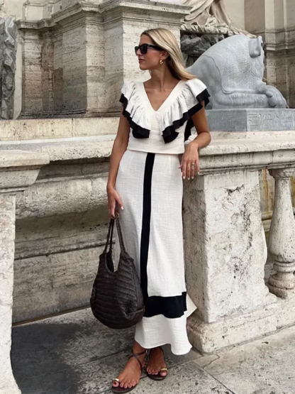Melissa - Elegant patchwork dress