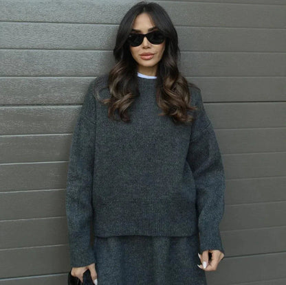 Mia - Luxury Knit Top & Skirt Set